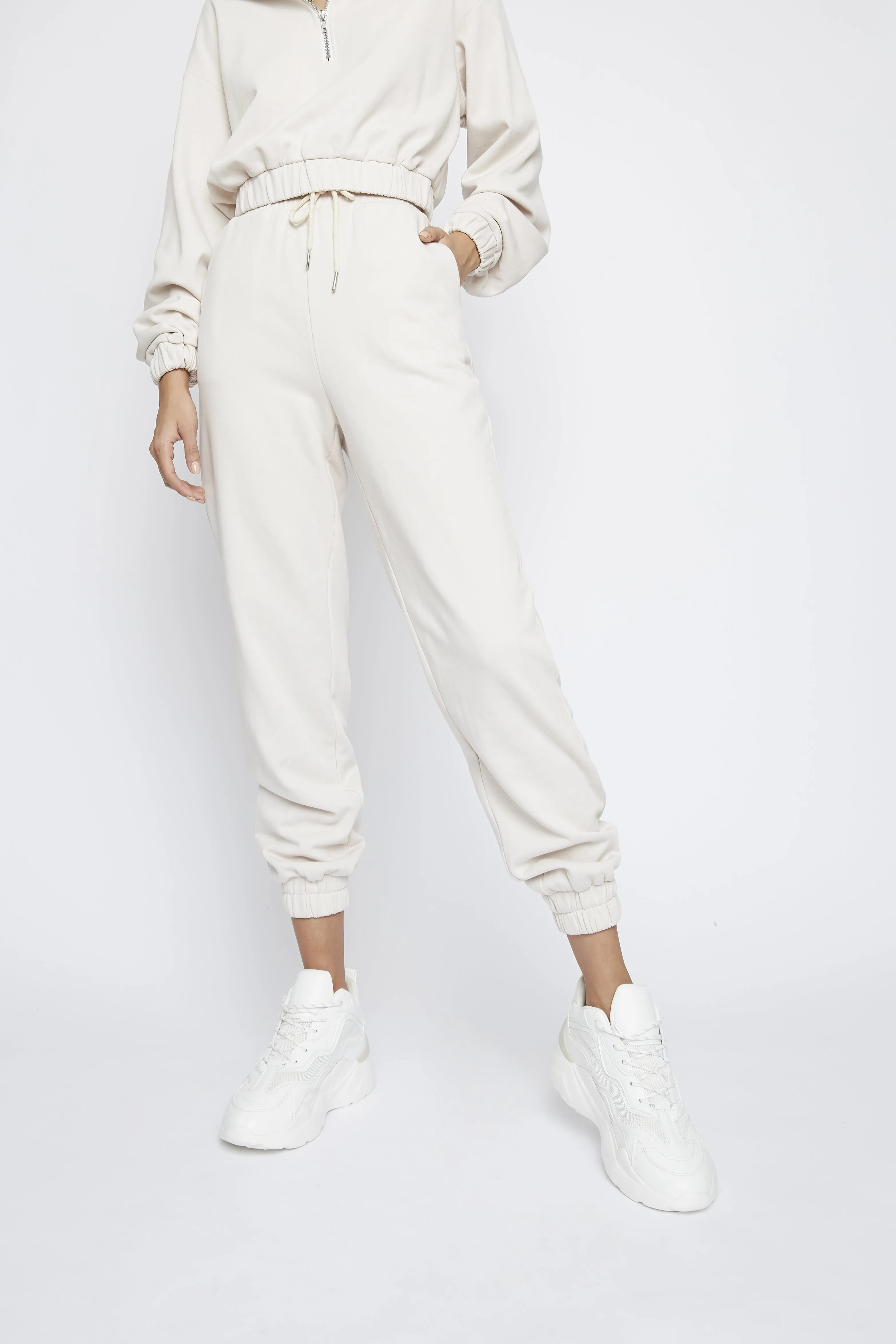 Glamorous Stone High Waisted Joggers