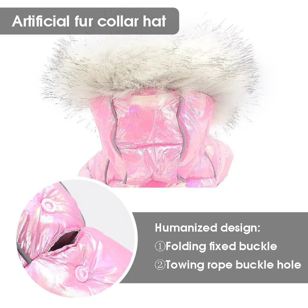 Glitter Dog Puffer Coat