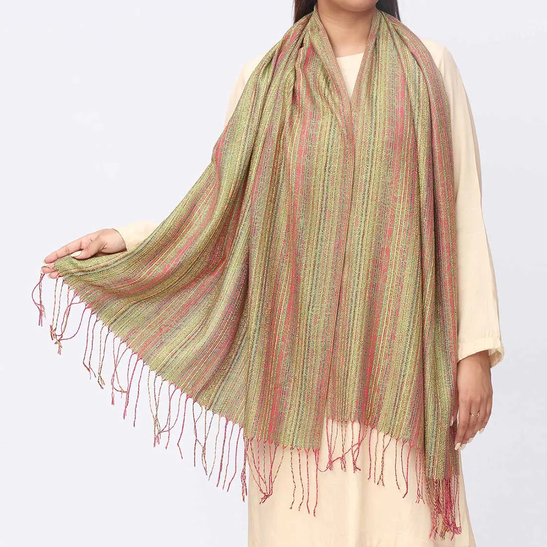 Green Winter Stole PW3780