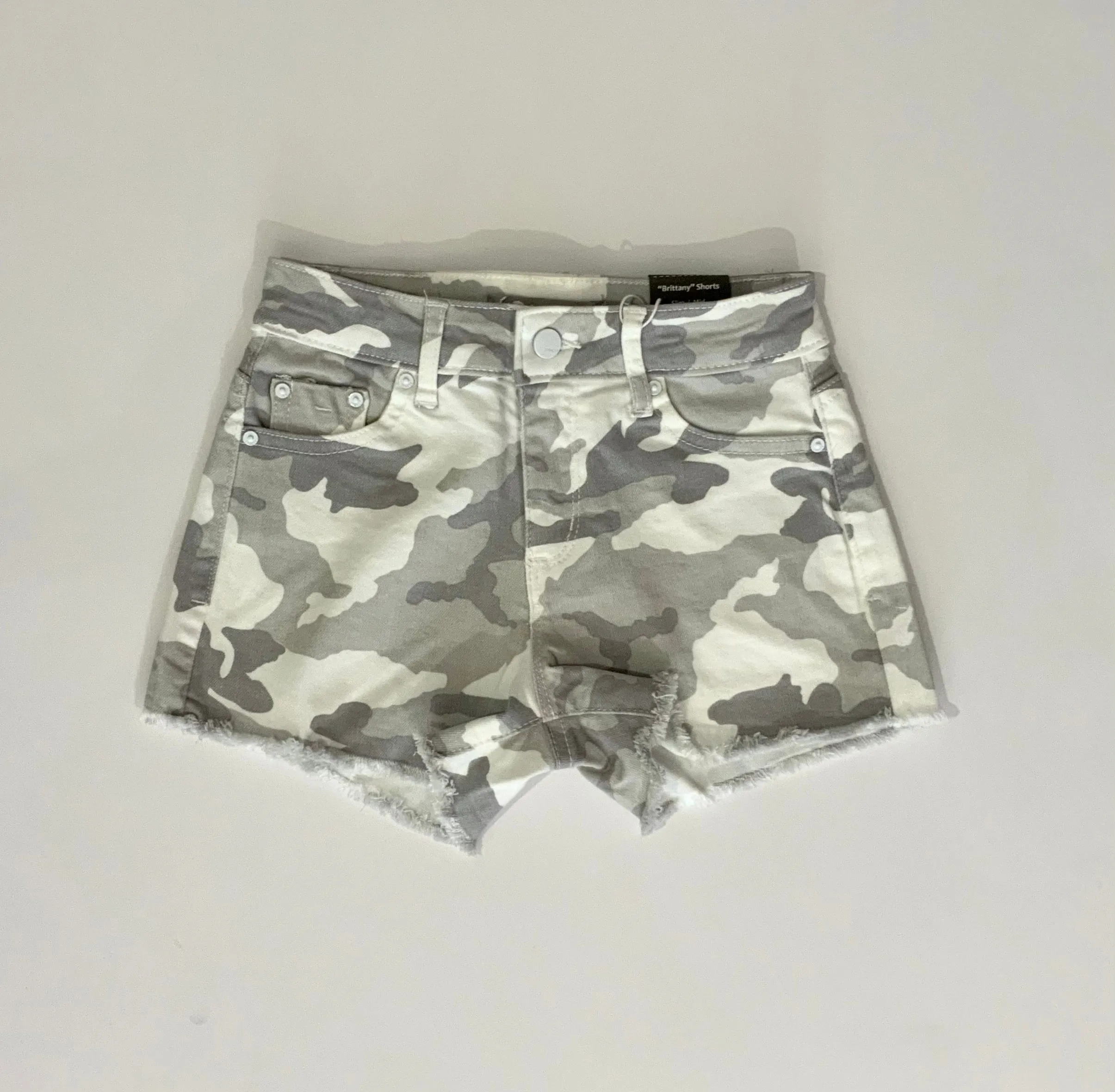 Grey Camo Brittany Shorts