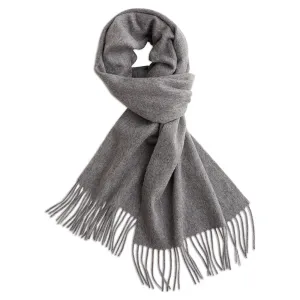 Grey Cashmere Scarf