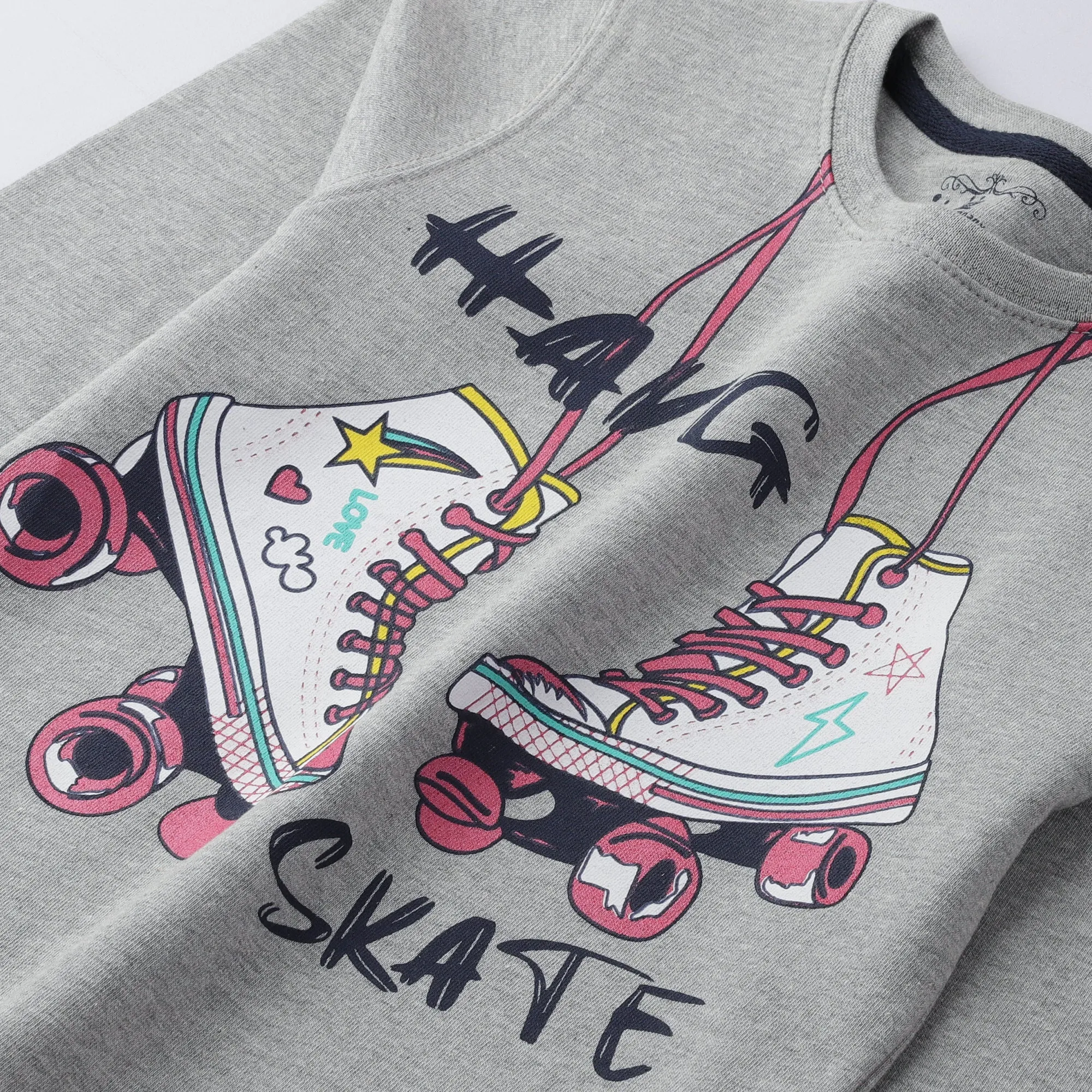 Grey Girl Terry Sweatshirt