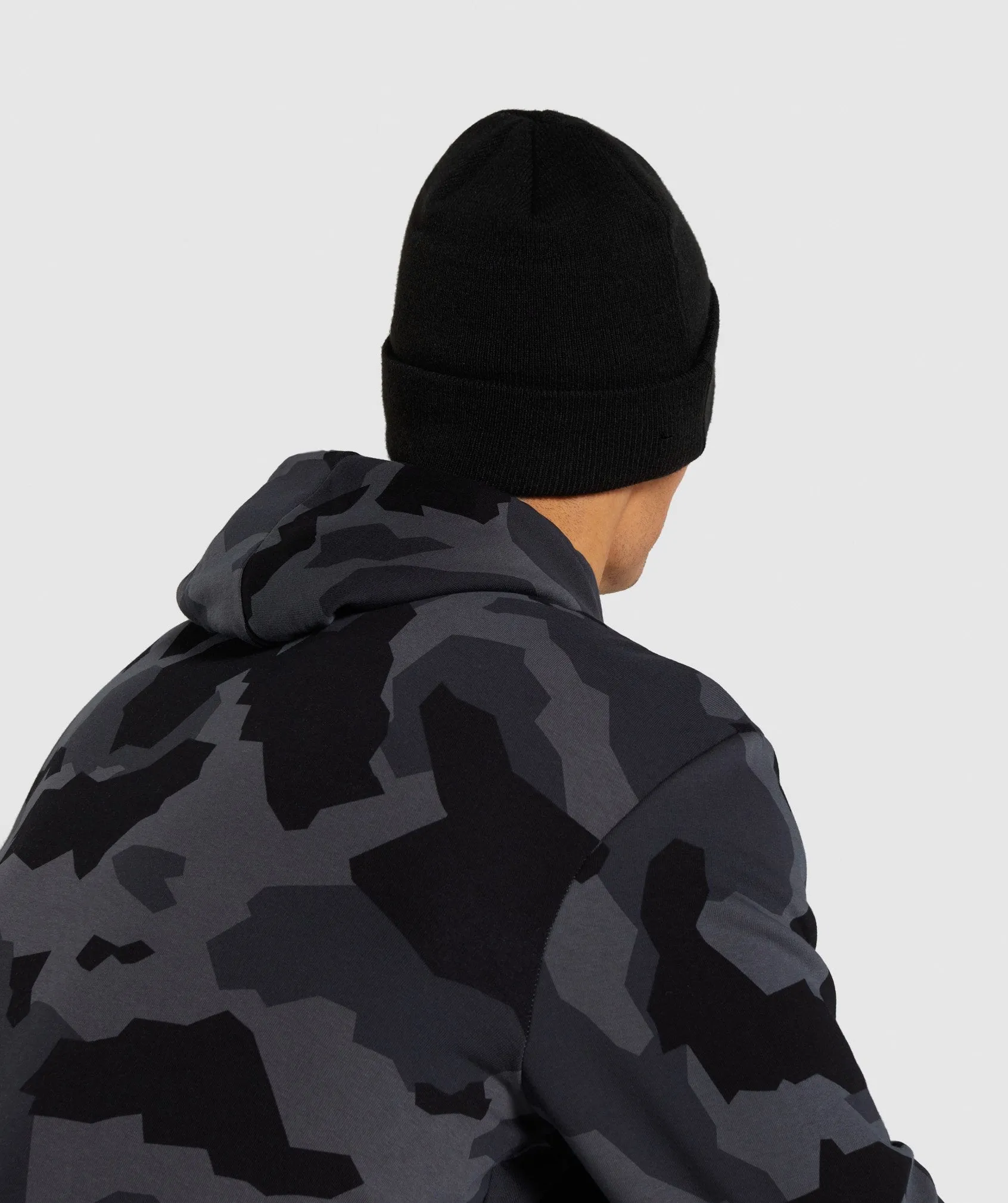 Gymshark New Era Sharkhead Cuff Knit - Black