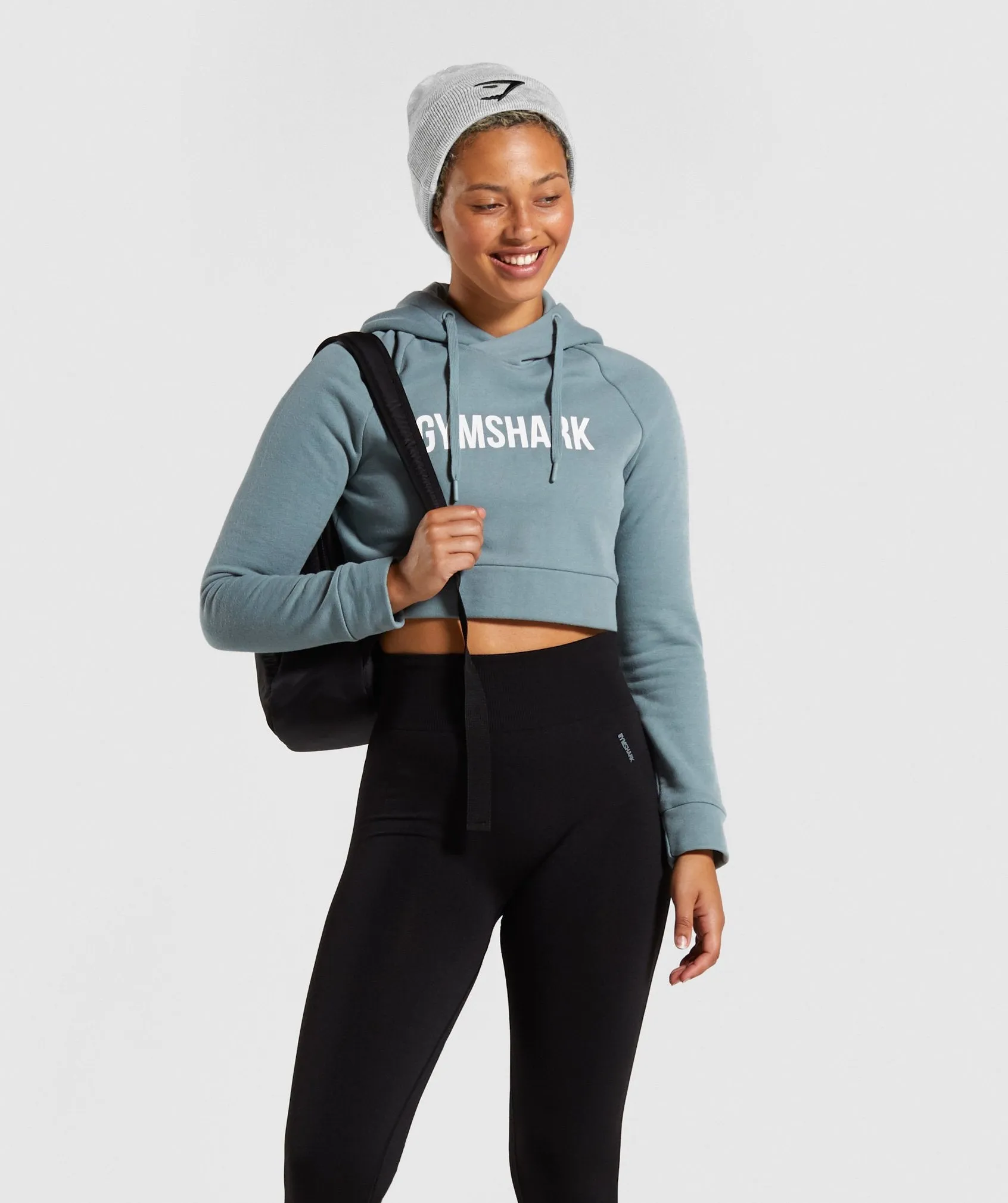 Gymshark New Era Sharkhead Cuff Knit - Grey