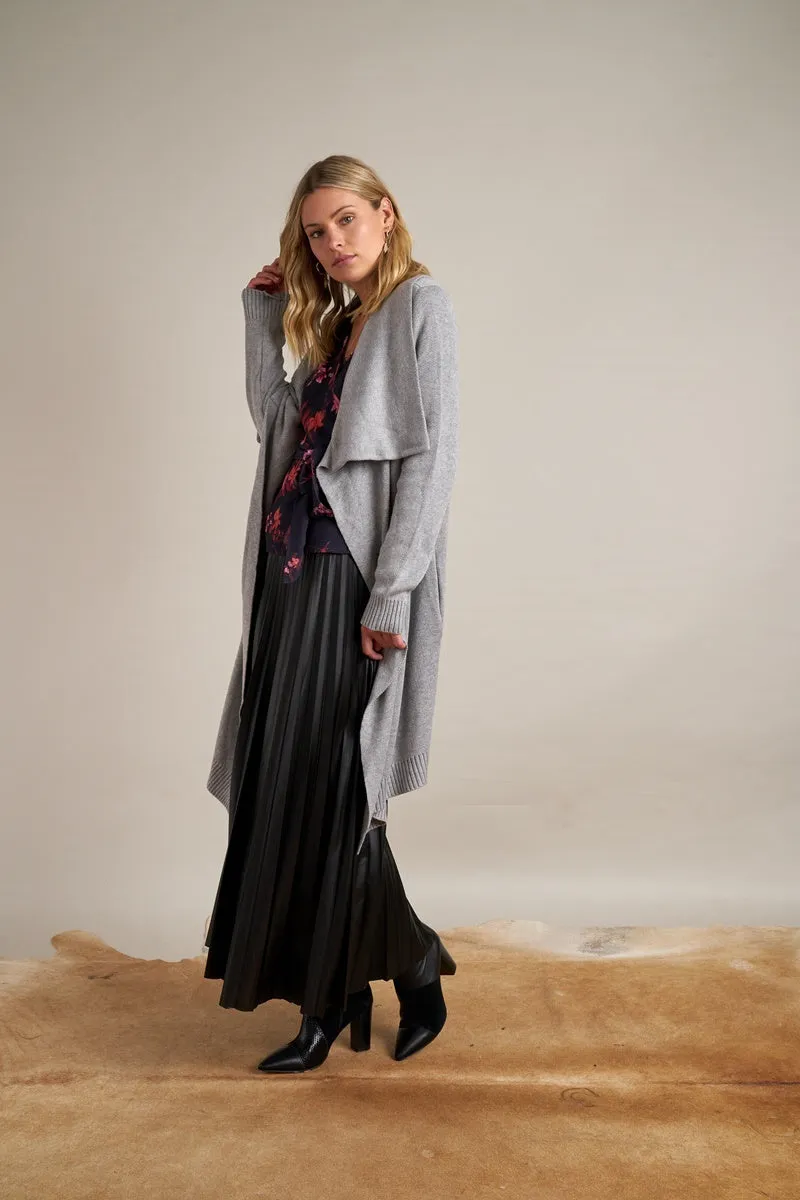 Gysette - Elina Waterfall Cardigan - Mist Grey