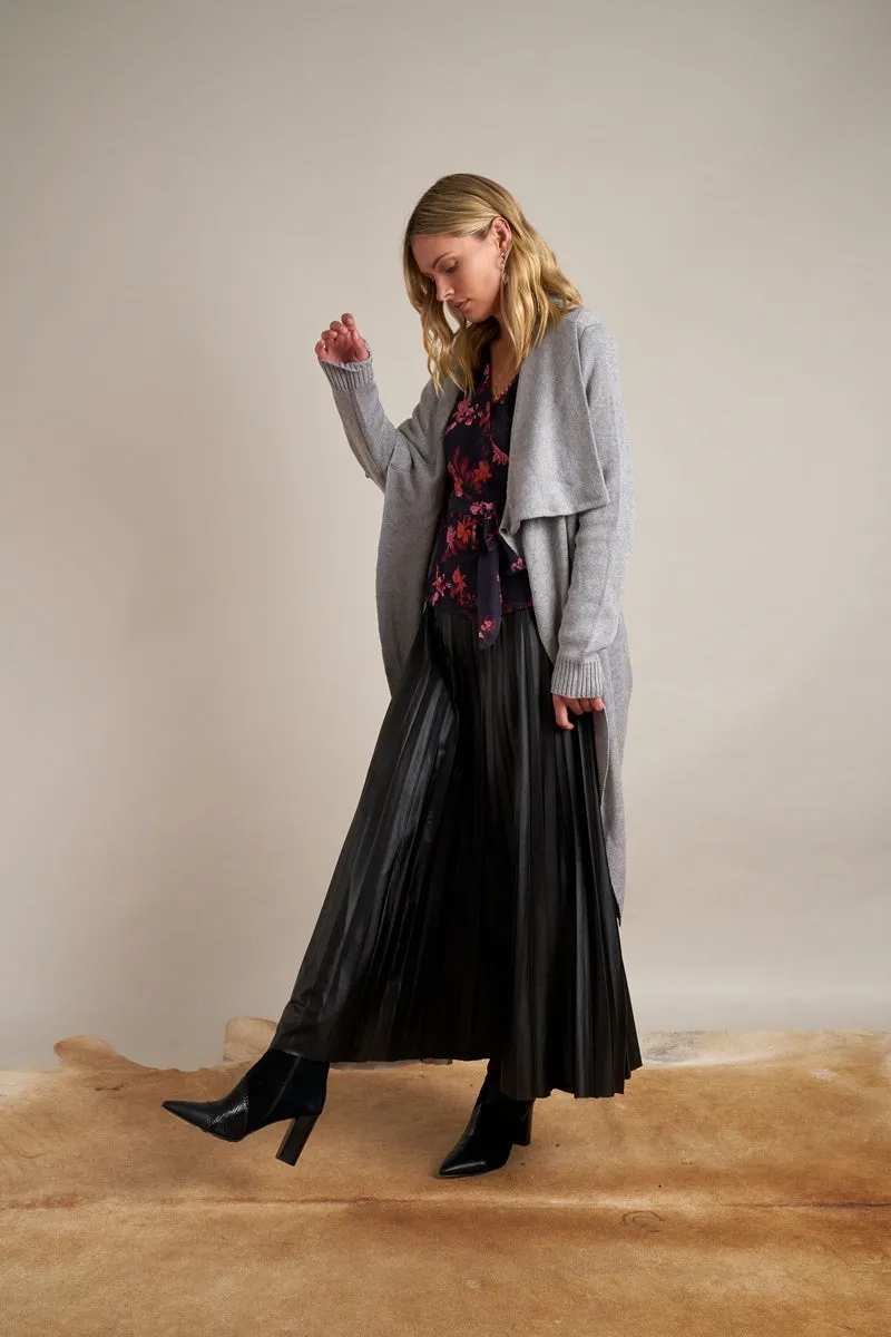 Gysette - Elina Waterfall Cardigan - Mist Grey