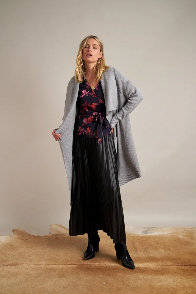 Gysette - Elina Waterfall Cardigan - Mist Grey