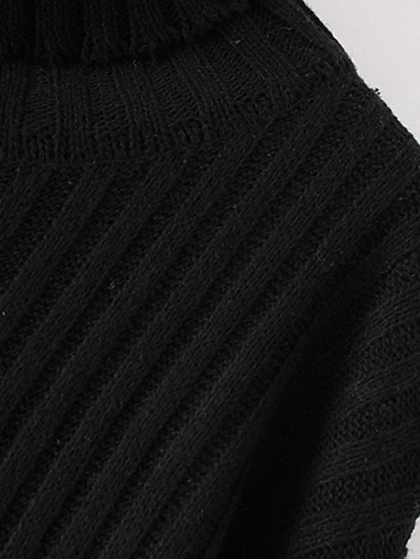 High Neck Rib Knit Jumper Dress