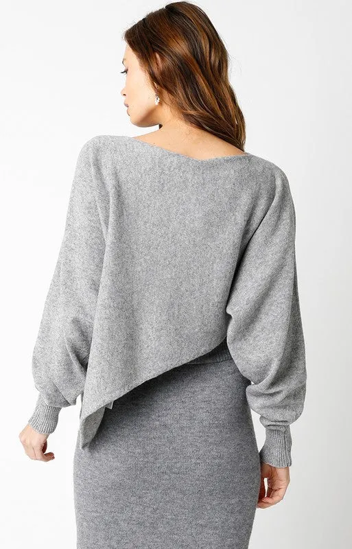 Hilda Knit Top in Grey