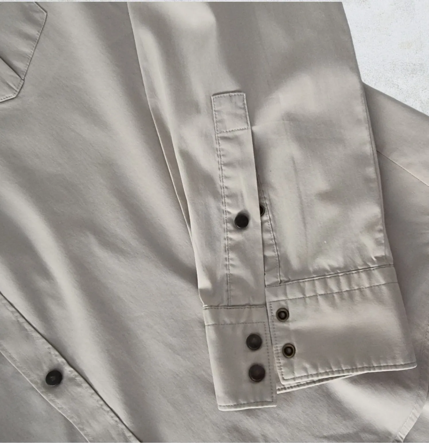 Hugo Boss Mens Beige Slim Fit Stretch Shirt Size L