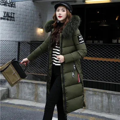 Isabella – Women's Fur Collar Hooded Winter Coat
