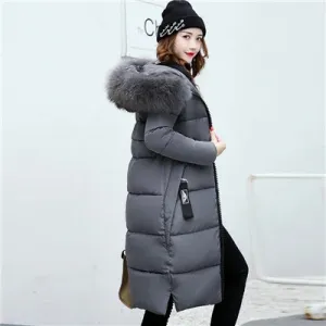 Isabella – Women's Fur Collar Hooded Winter Coat