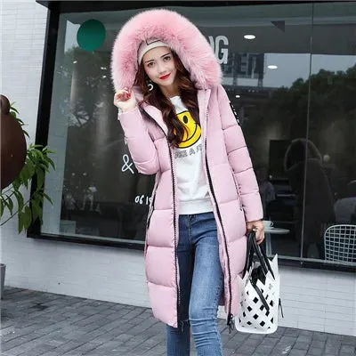 Isabella – Women's Fur Collar Hooded Winter Coat