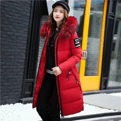 Isabella – Women's Fur Collar Hooded Winter Coat