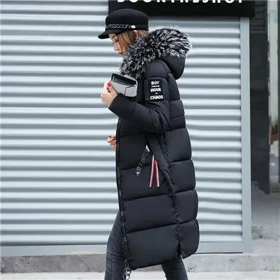 Isabella – Women's Fur Collar Hooded Winter Coat