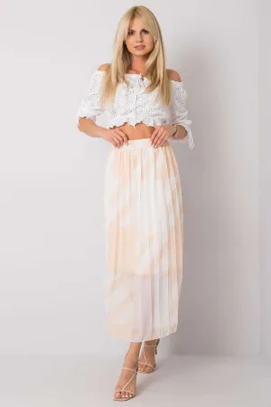 Italy Moda elastic waistband pleated skirt