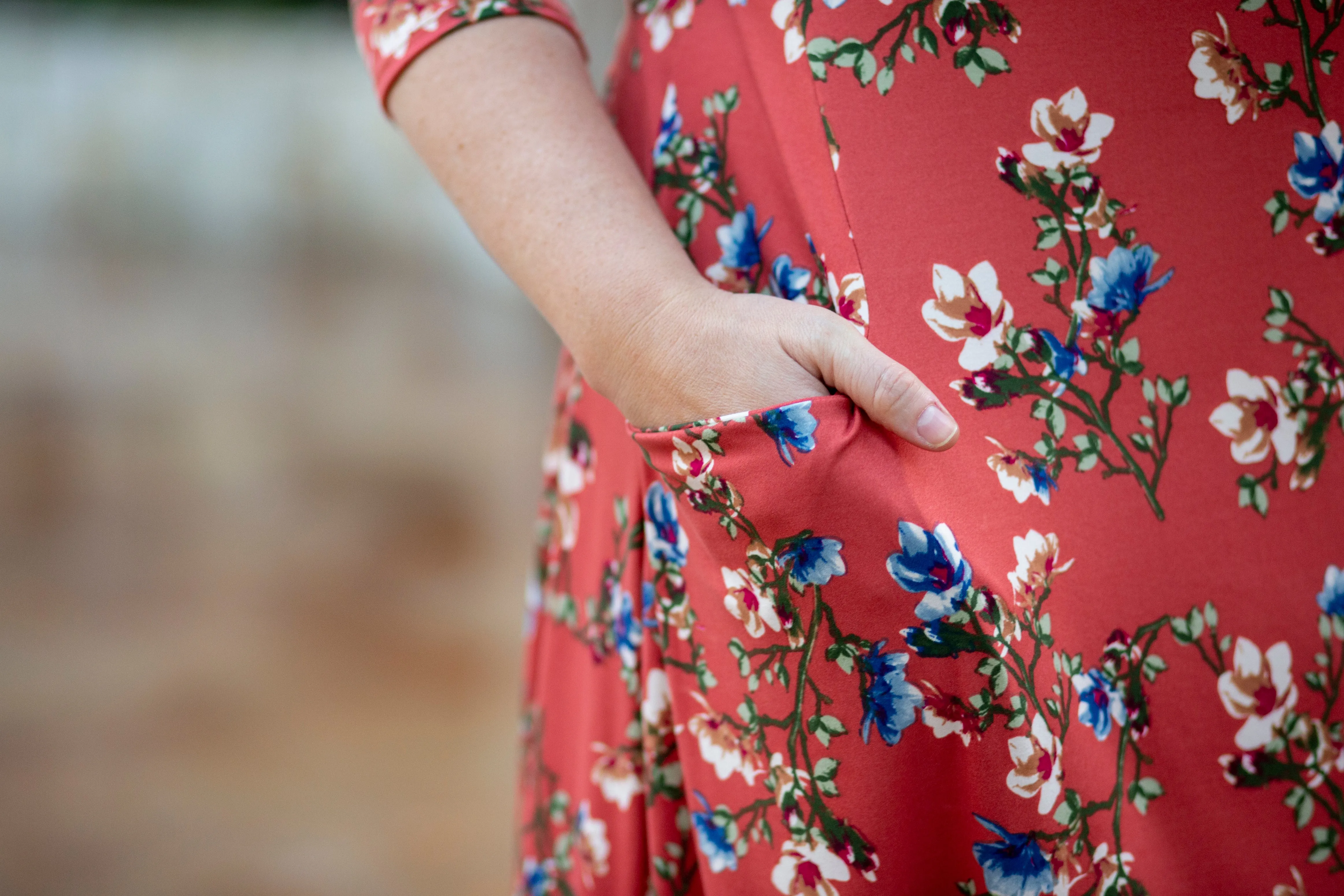 Jessi Dress Coral Floral