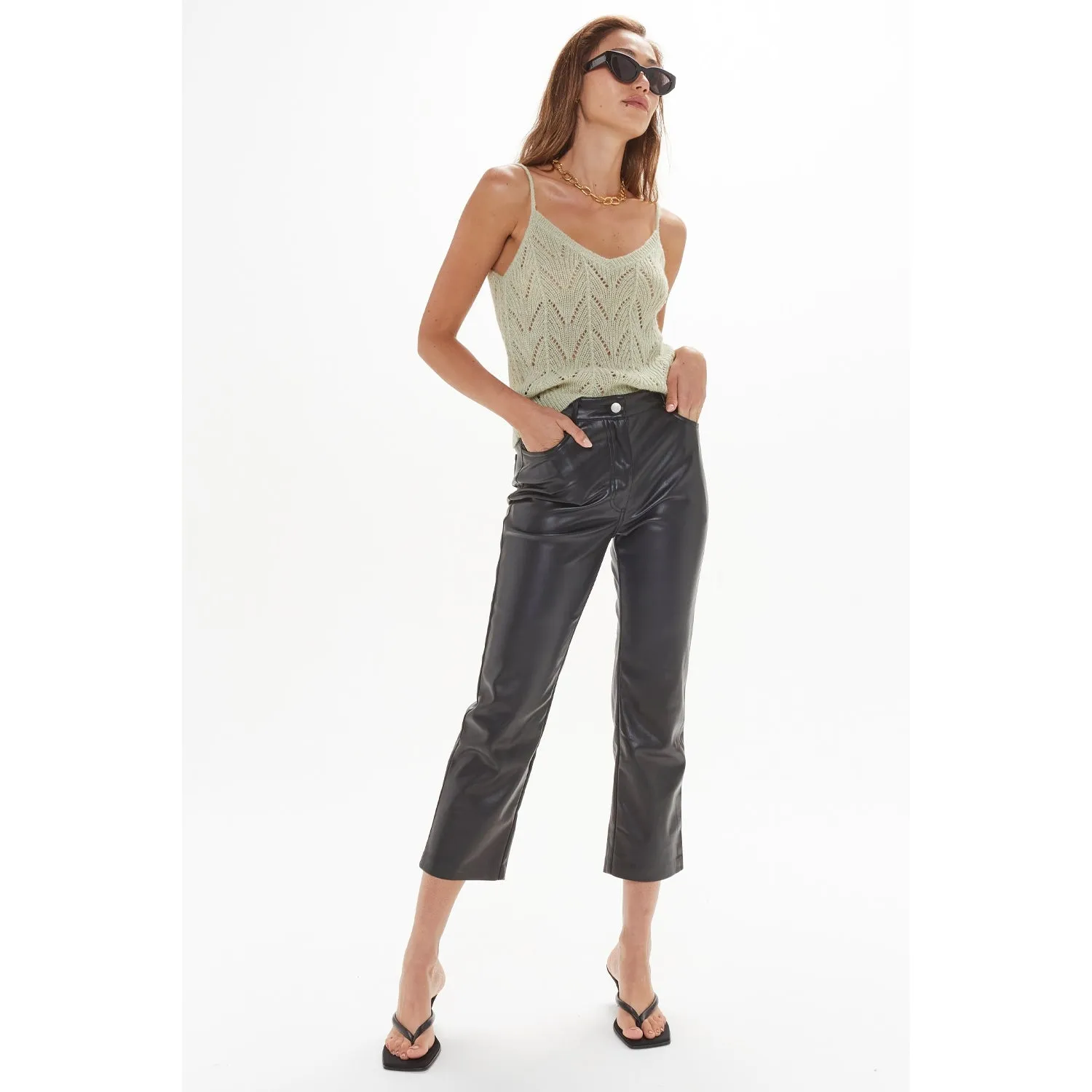 Knit Perforated Cami