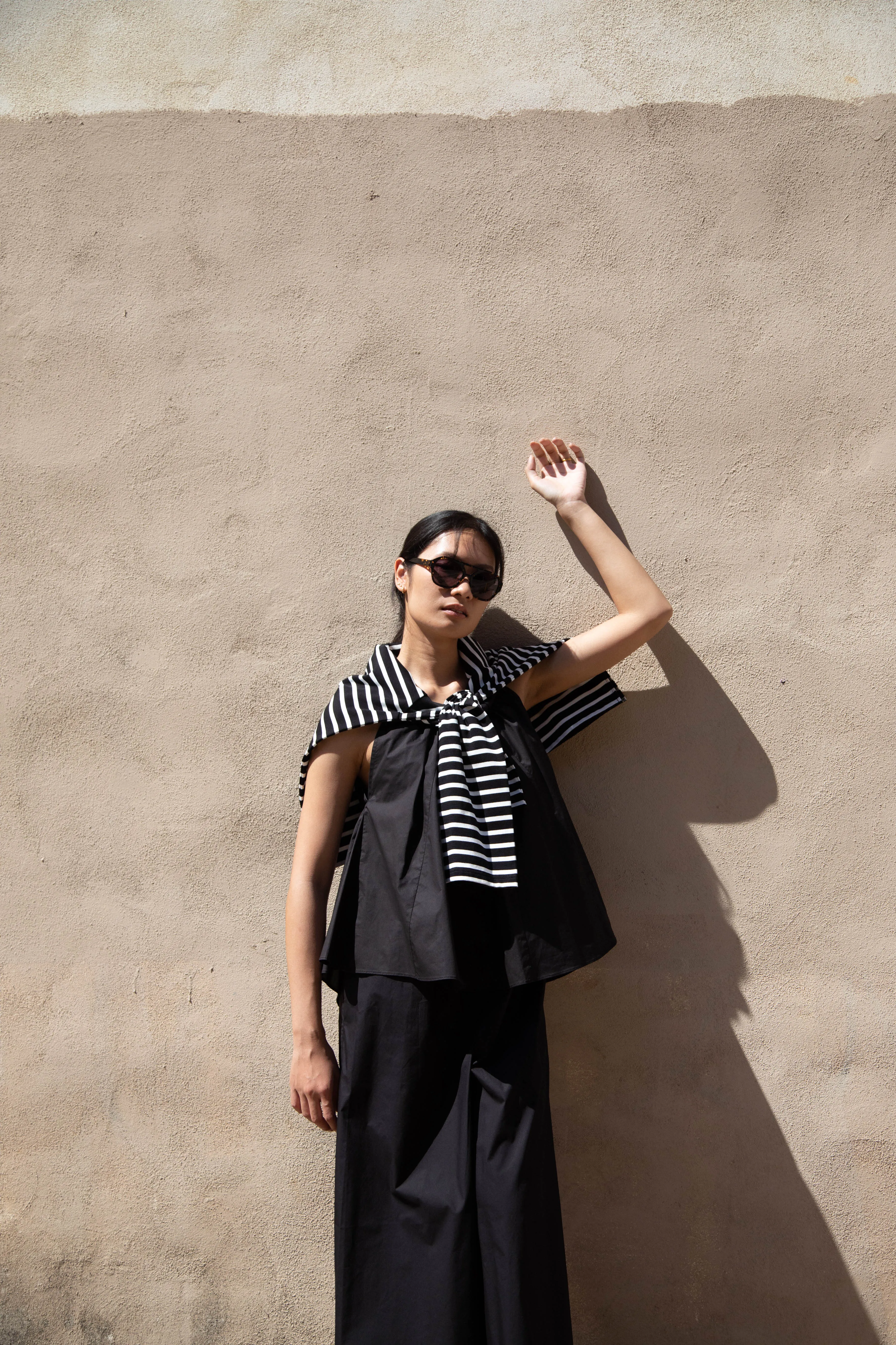 Laboratory | Striped Pullover in Black & White