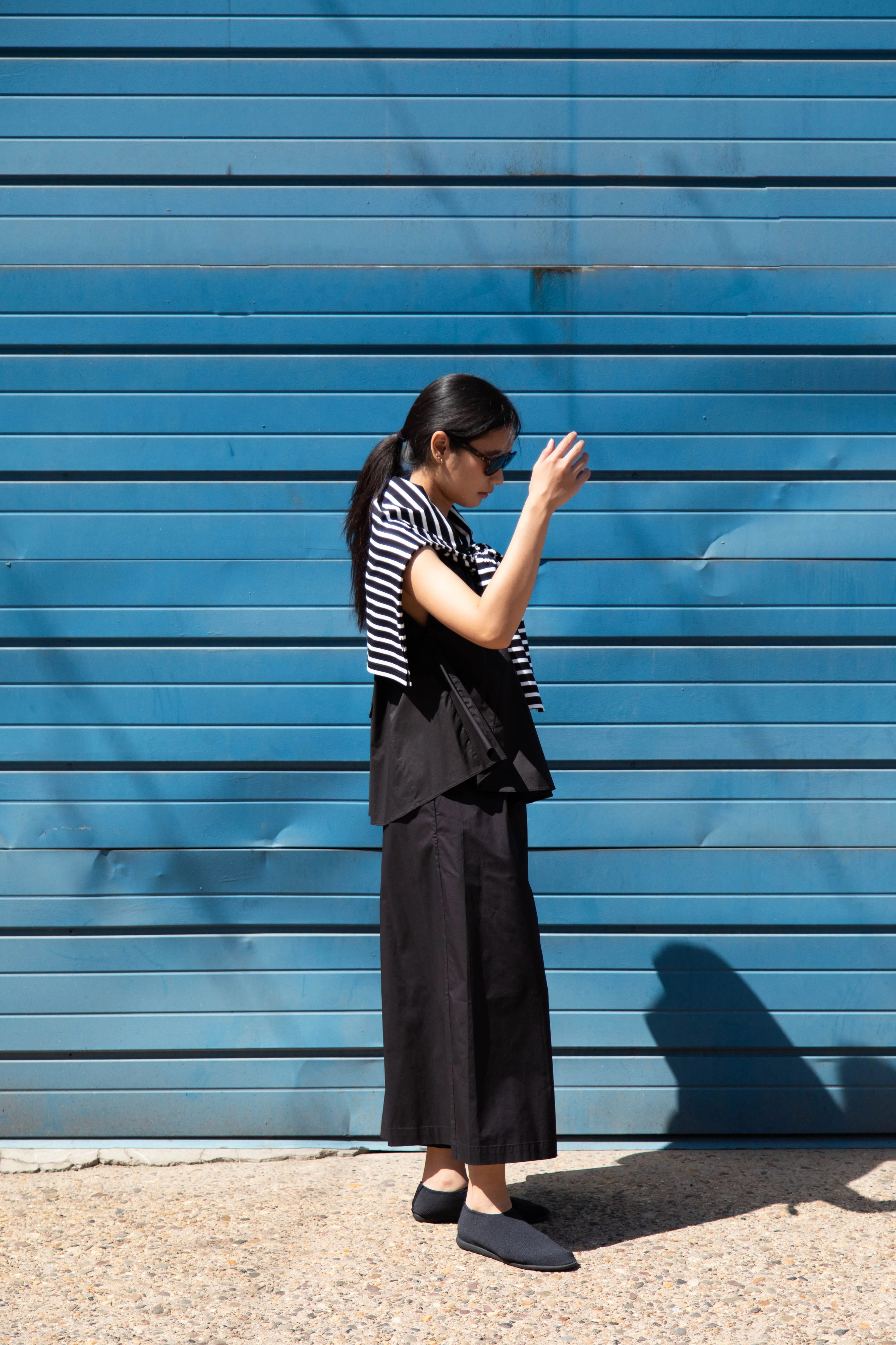 Laboratory | Striped Pullover in Black & White