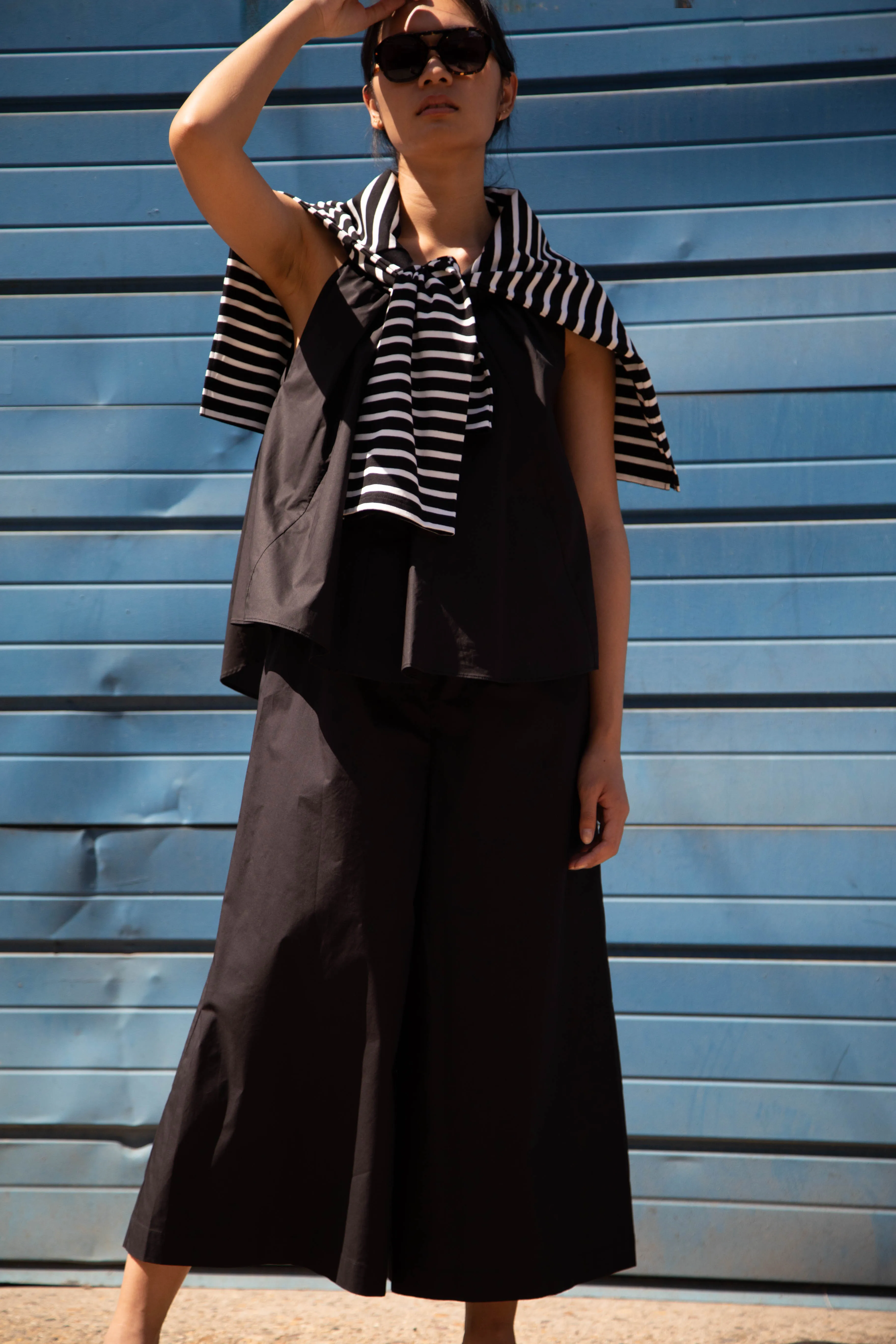 Laboratory | Striped Pullover in Black & White