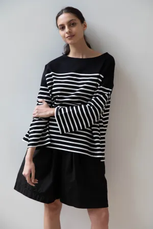 Laboratory | Striped Pullover in Black & White