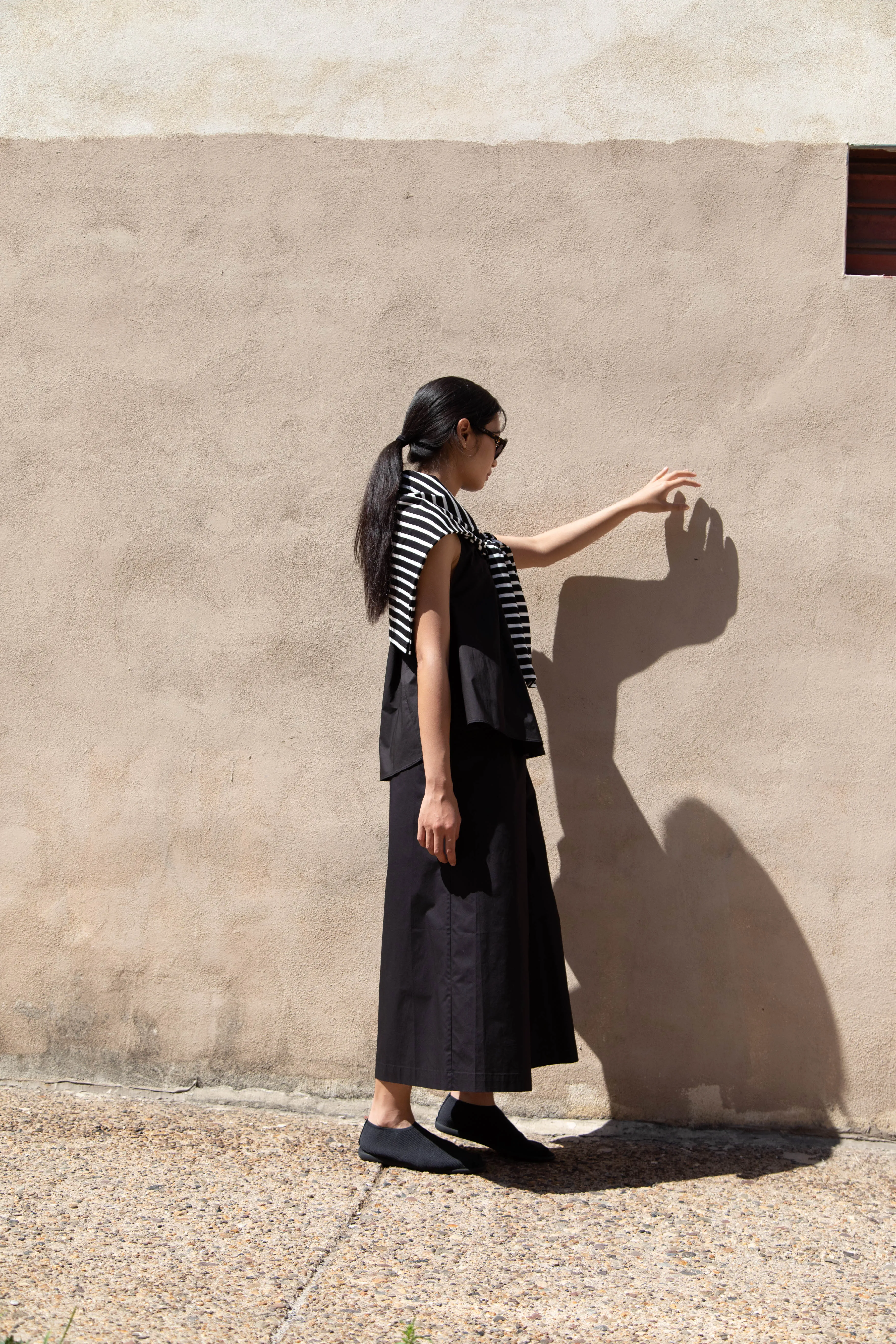 Laboratory | Striped Pullover in Black & White