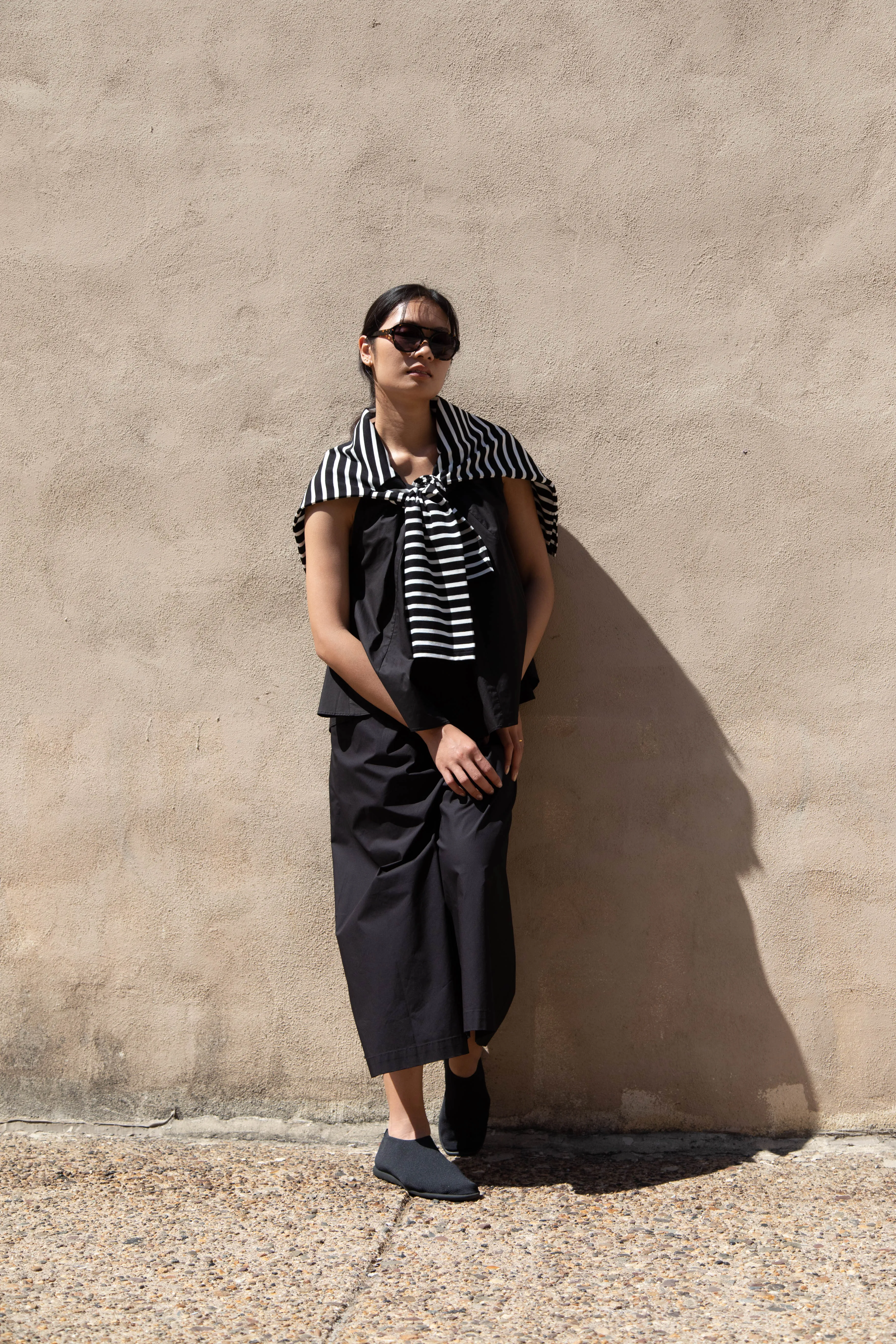 Laboratory | Striped Pullover in Black & White