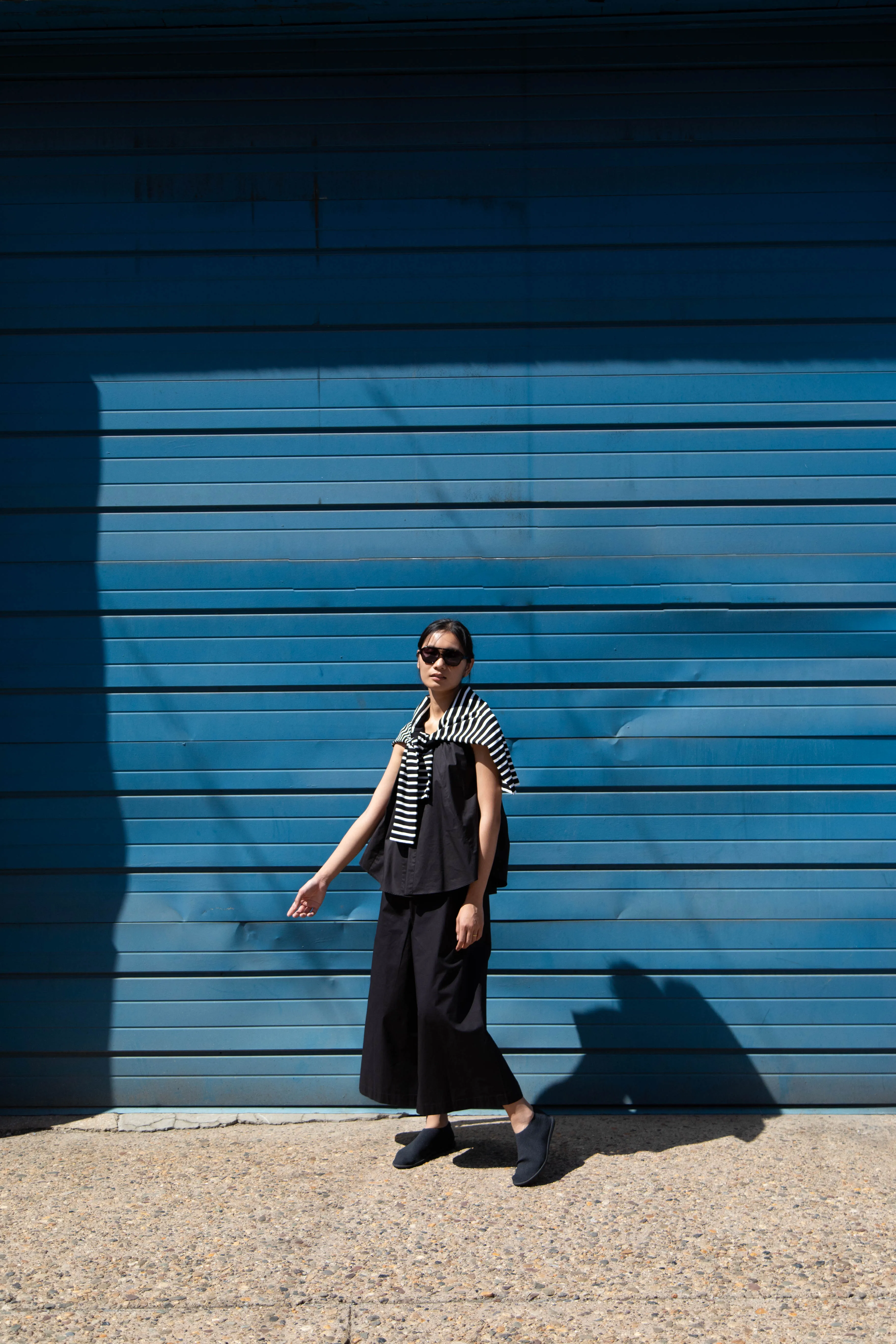 Laboratory | Striped Pullover in Black & White