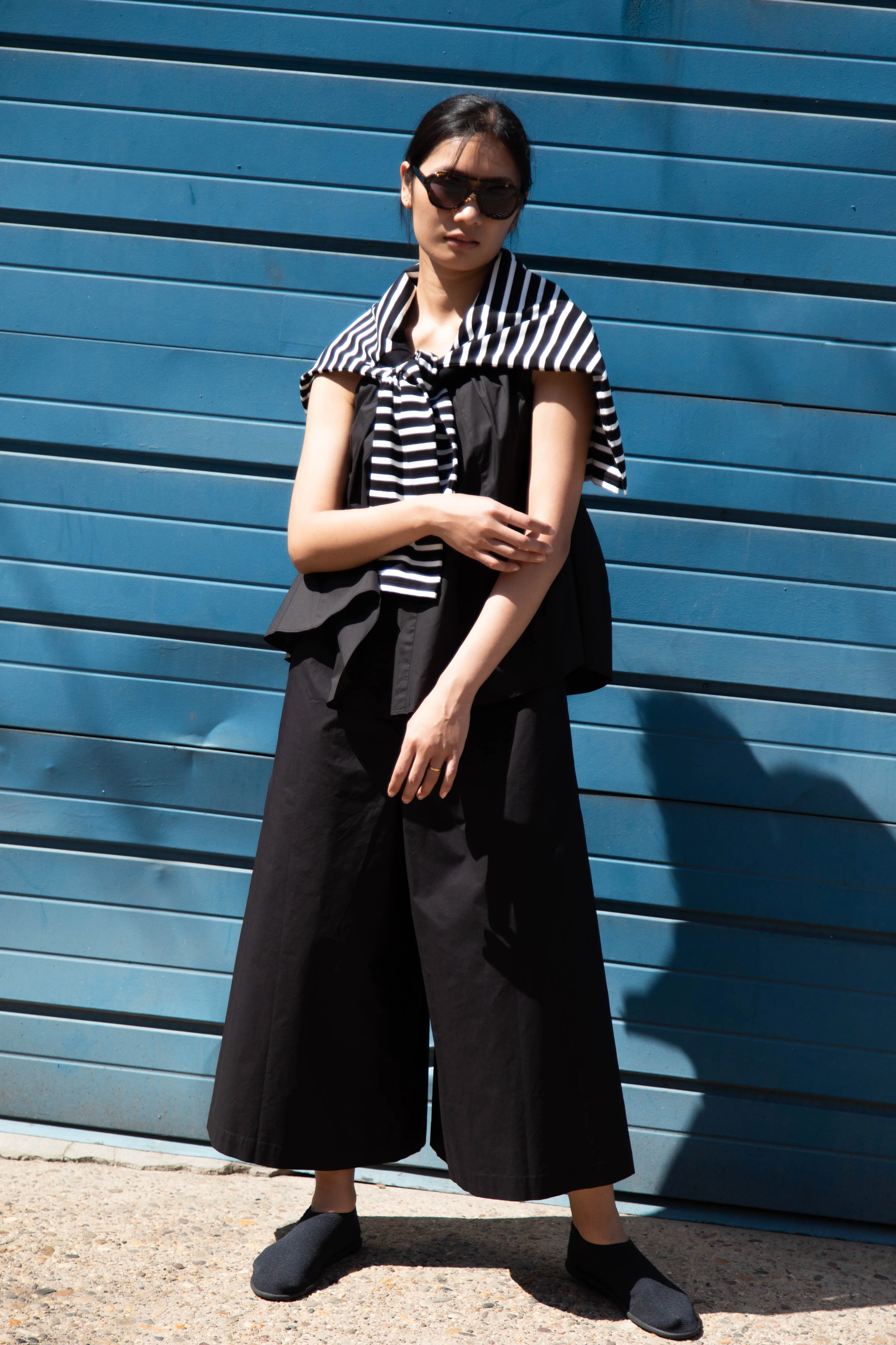 Laboratory | Striped Pullover in Black & White