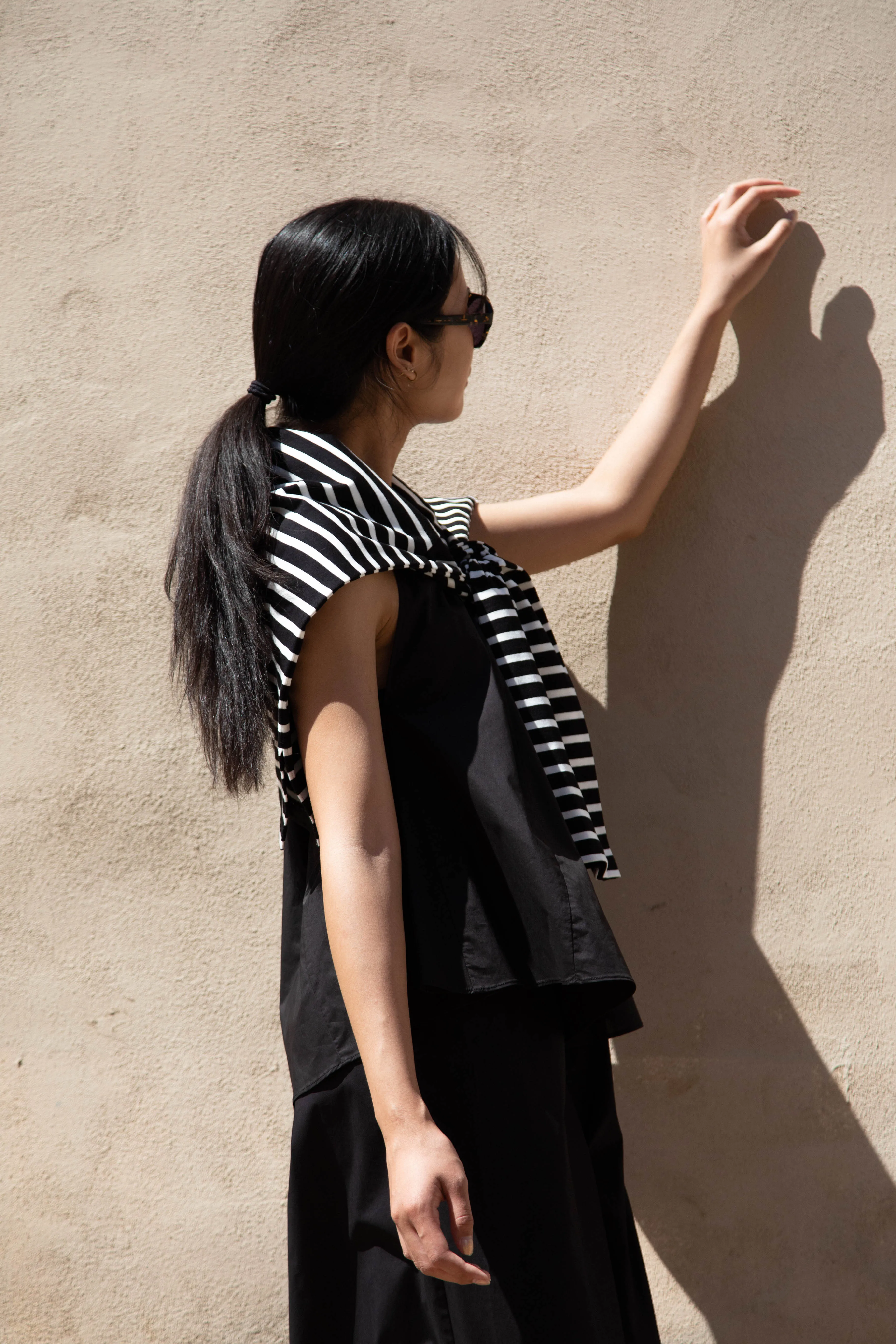 Laboratory | Striped Pullover in Black & White