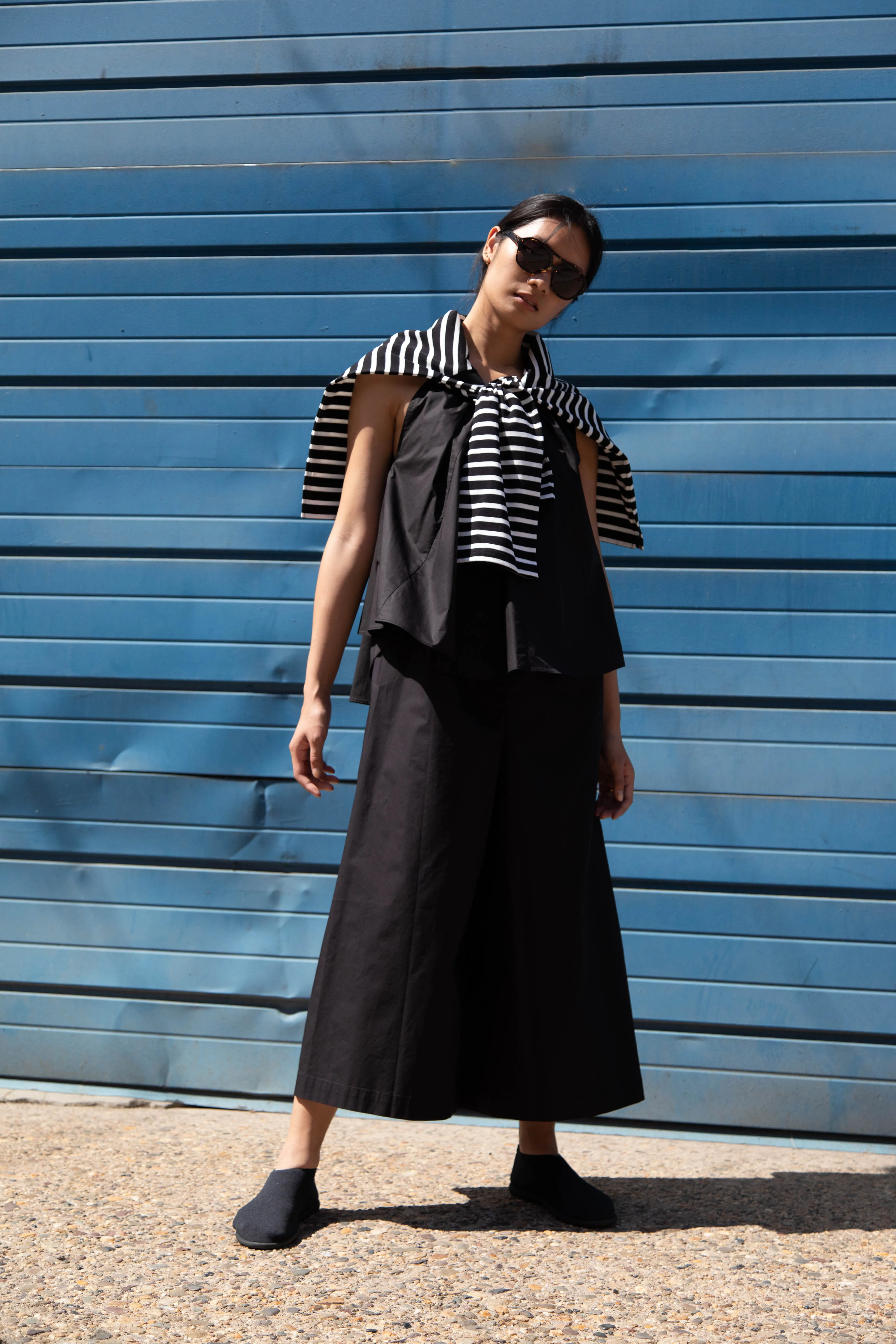 Laboratory | Striped Pullover in Black & White