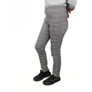 Ladies slim fit checkered pant