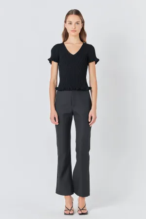 Lettuce Edge Knit Top