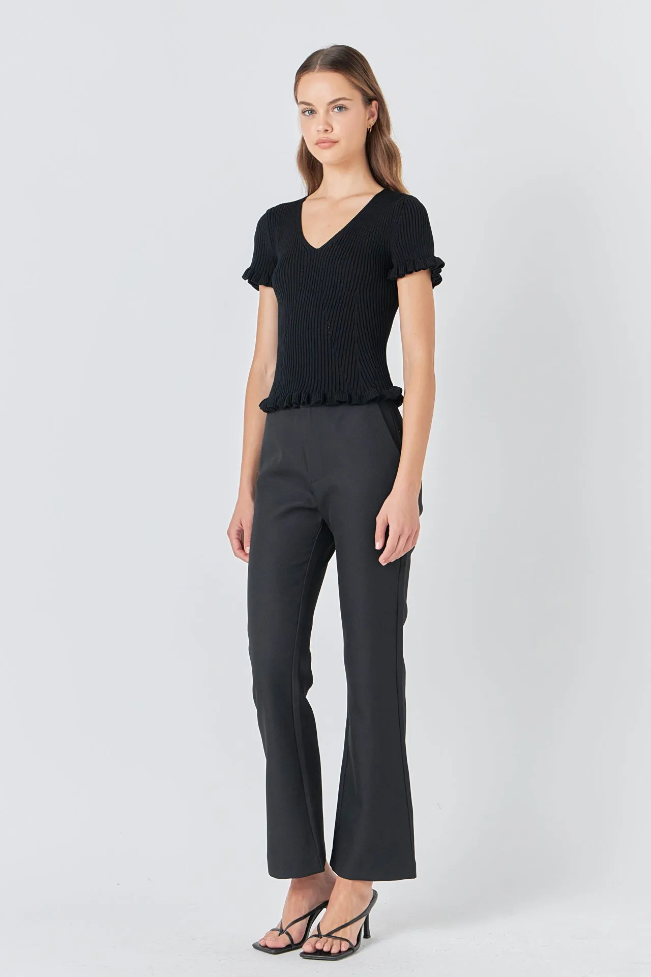 Lettuce Edge Knit Top