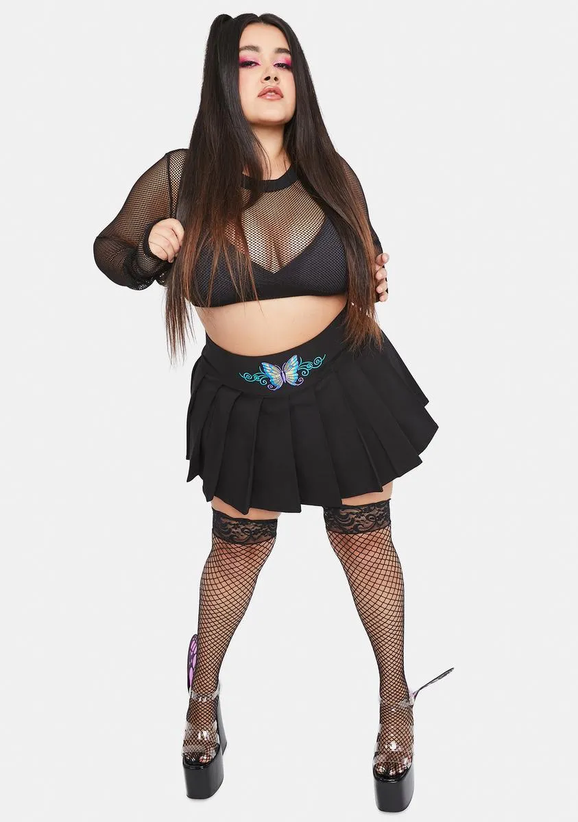 Lil Wind Beneath My Wings Pleated Skirt