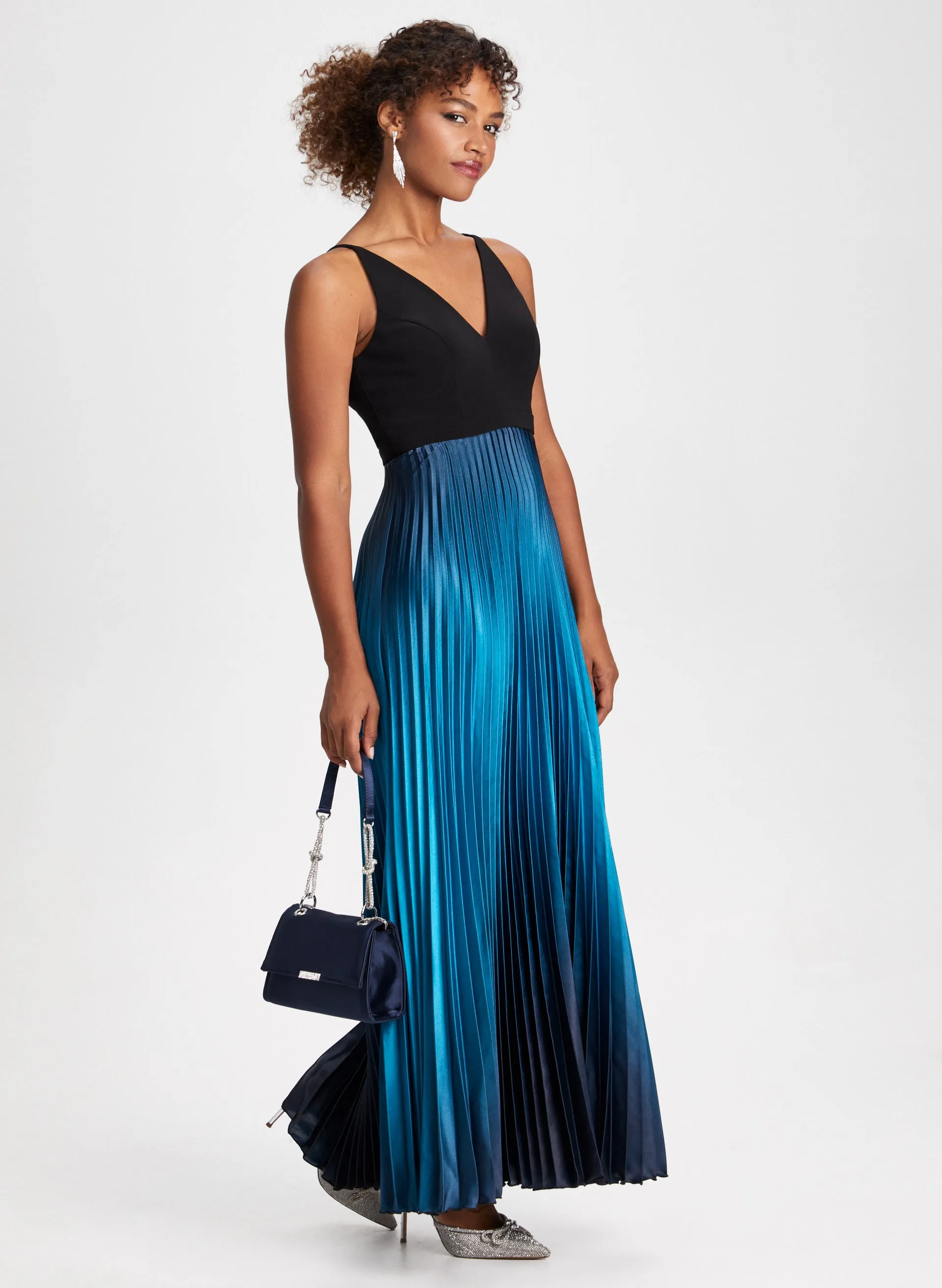 Long Pleated Dress