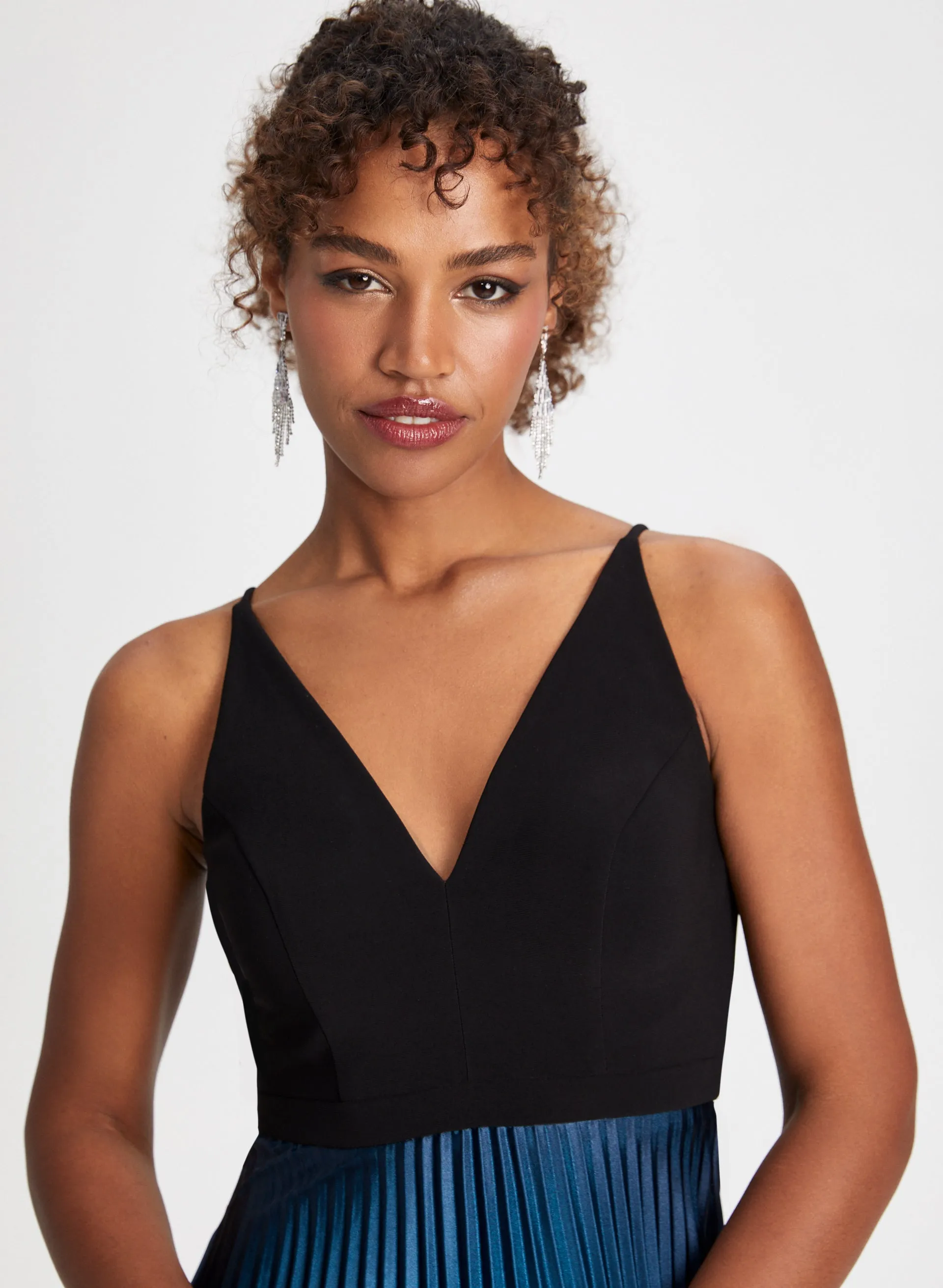 Long Pleated Dress