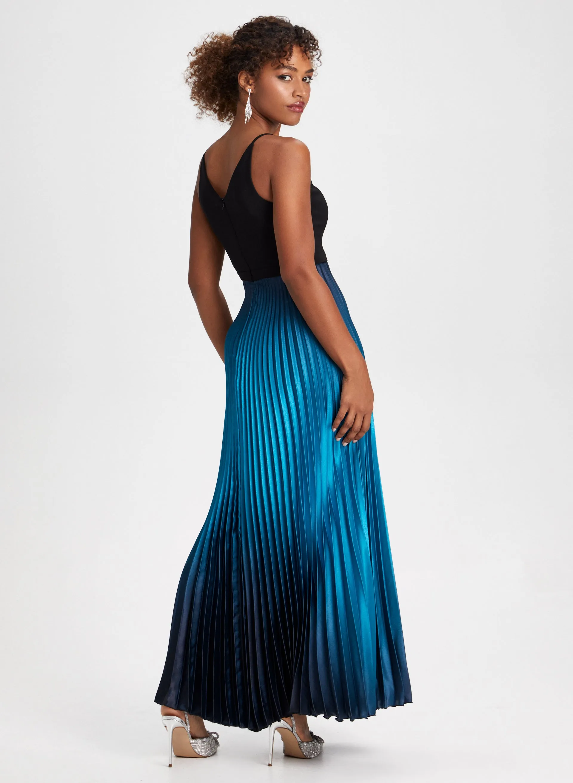 Long Pleated Dress