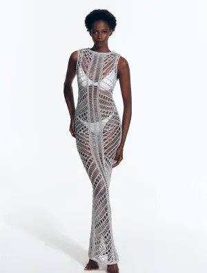 Luna Silver Dress