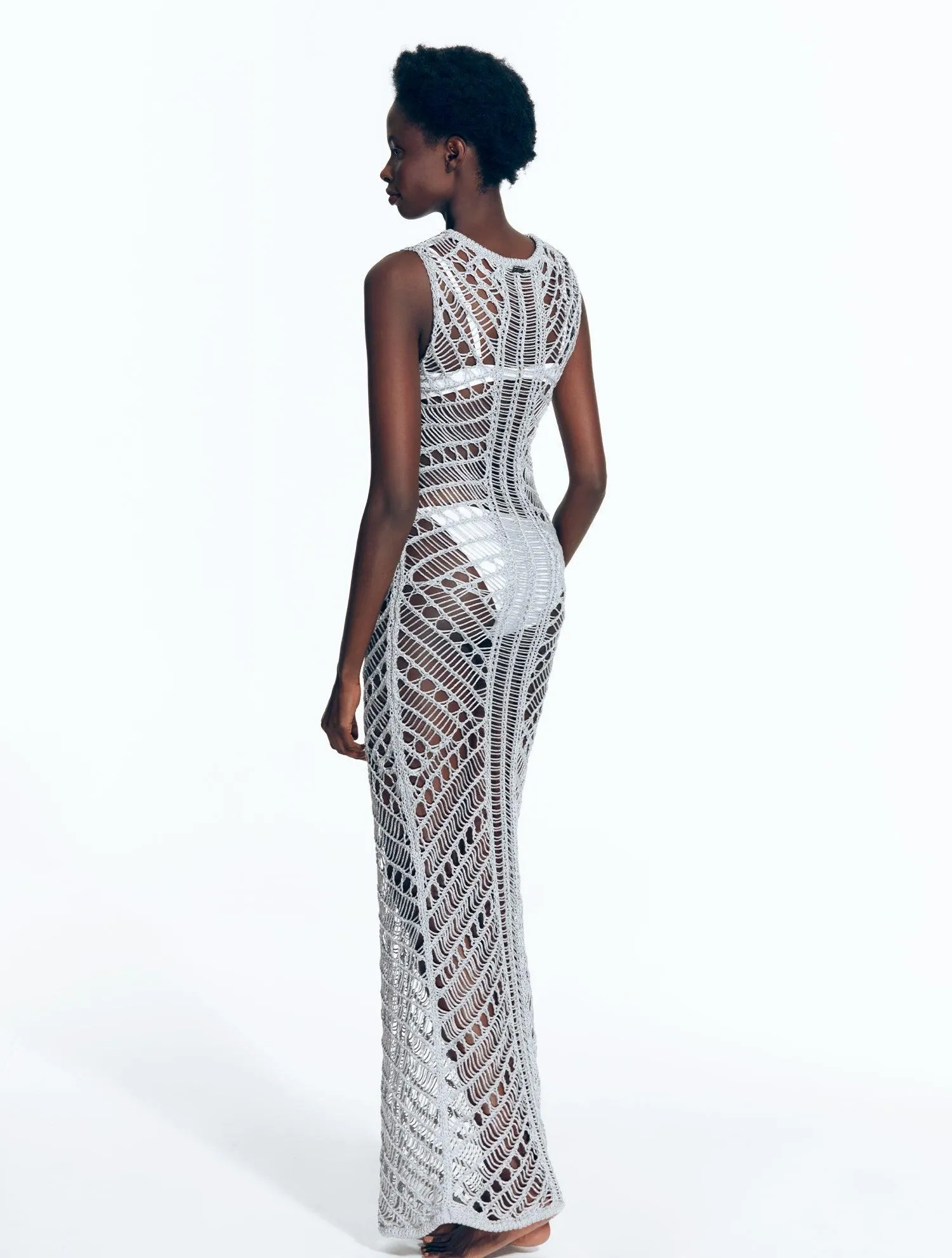 Luna Silver Dress