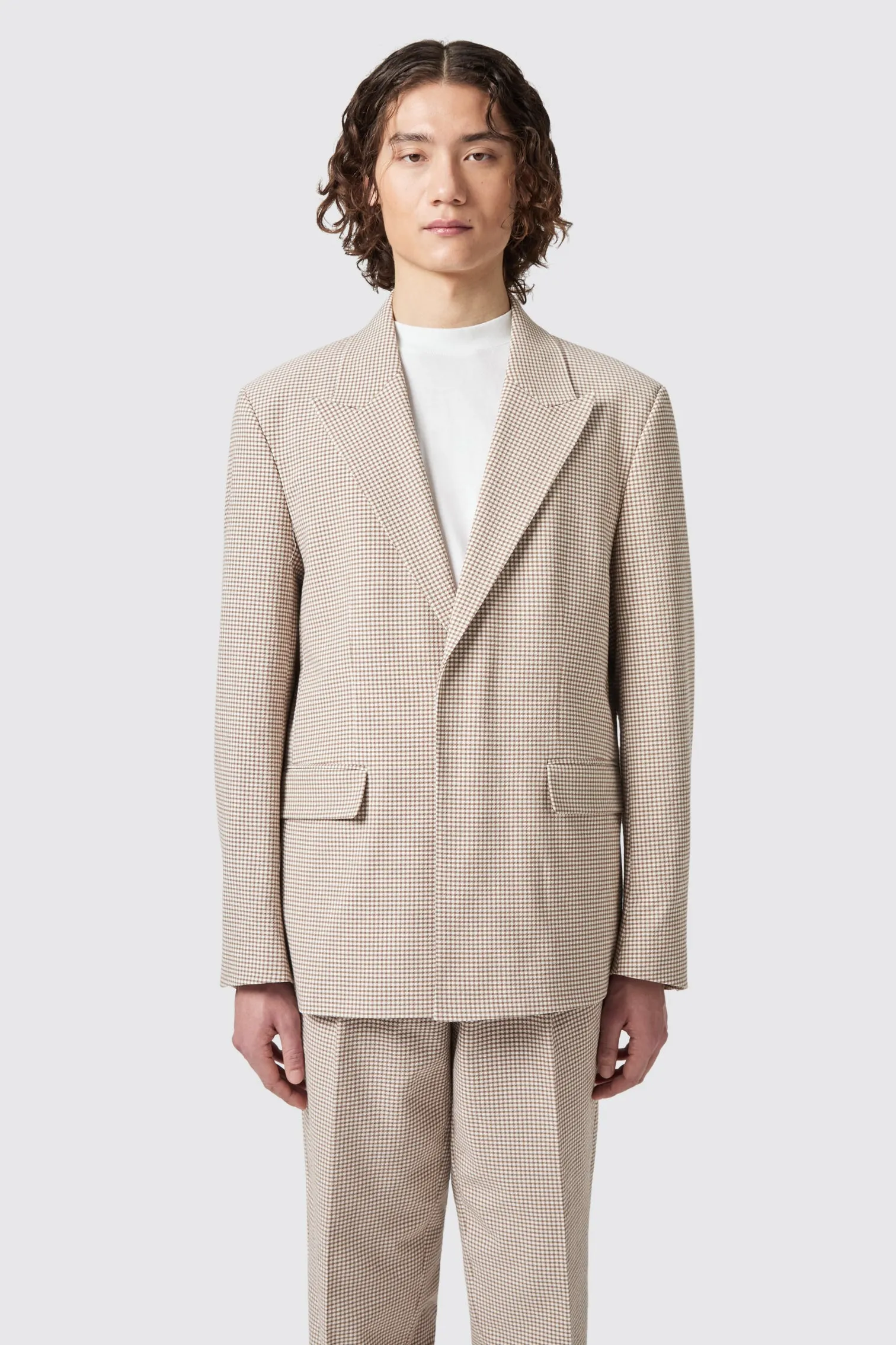 Maldini Oversized Brown Check Suit