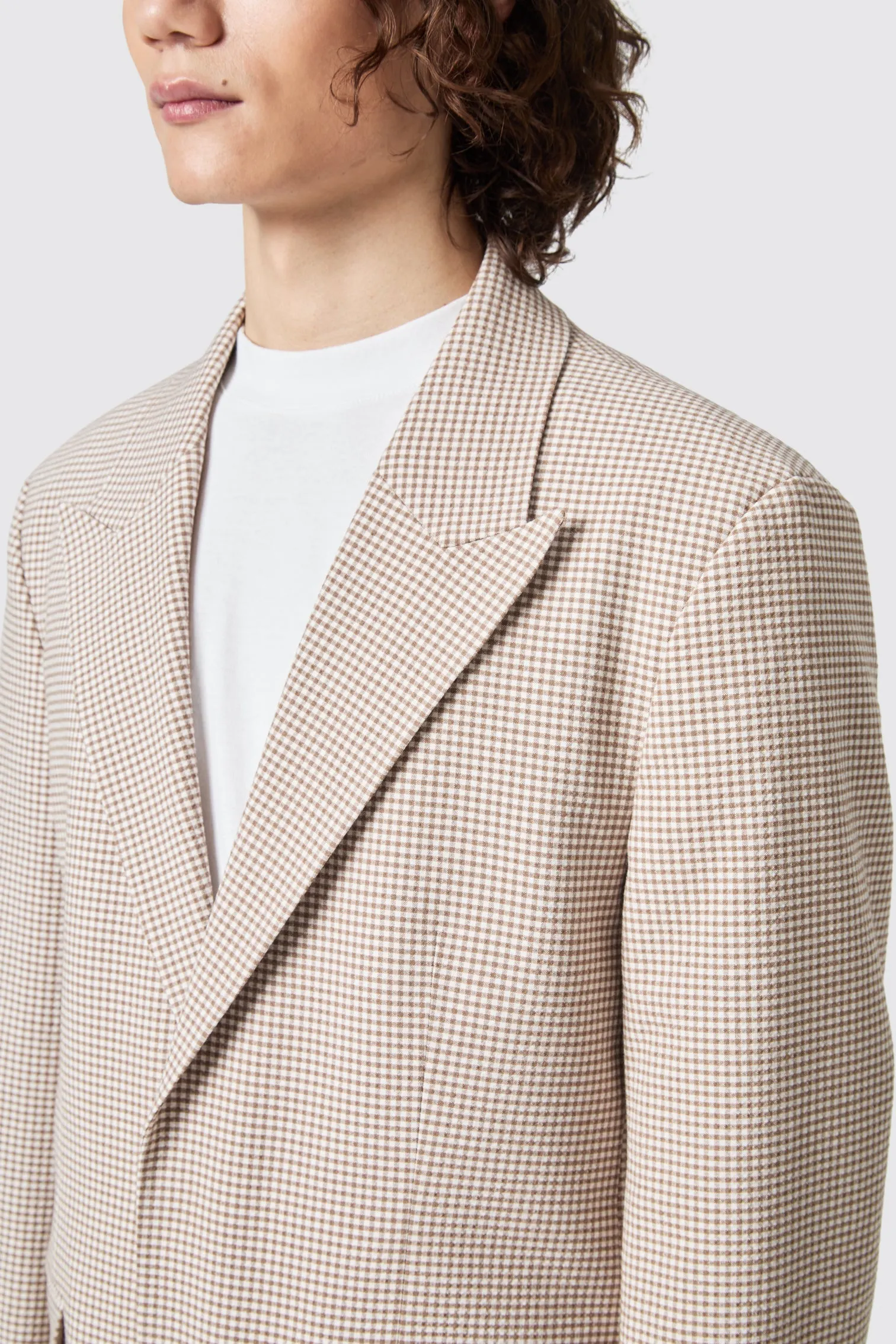 Maldini Oversized Brown Check Suit