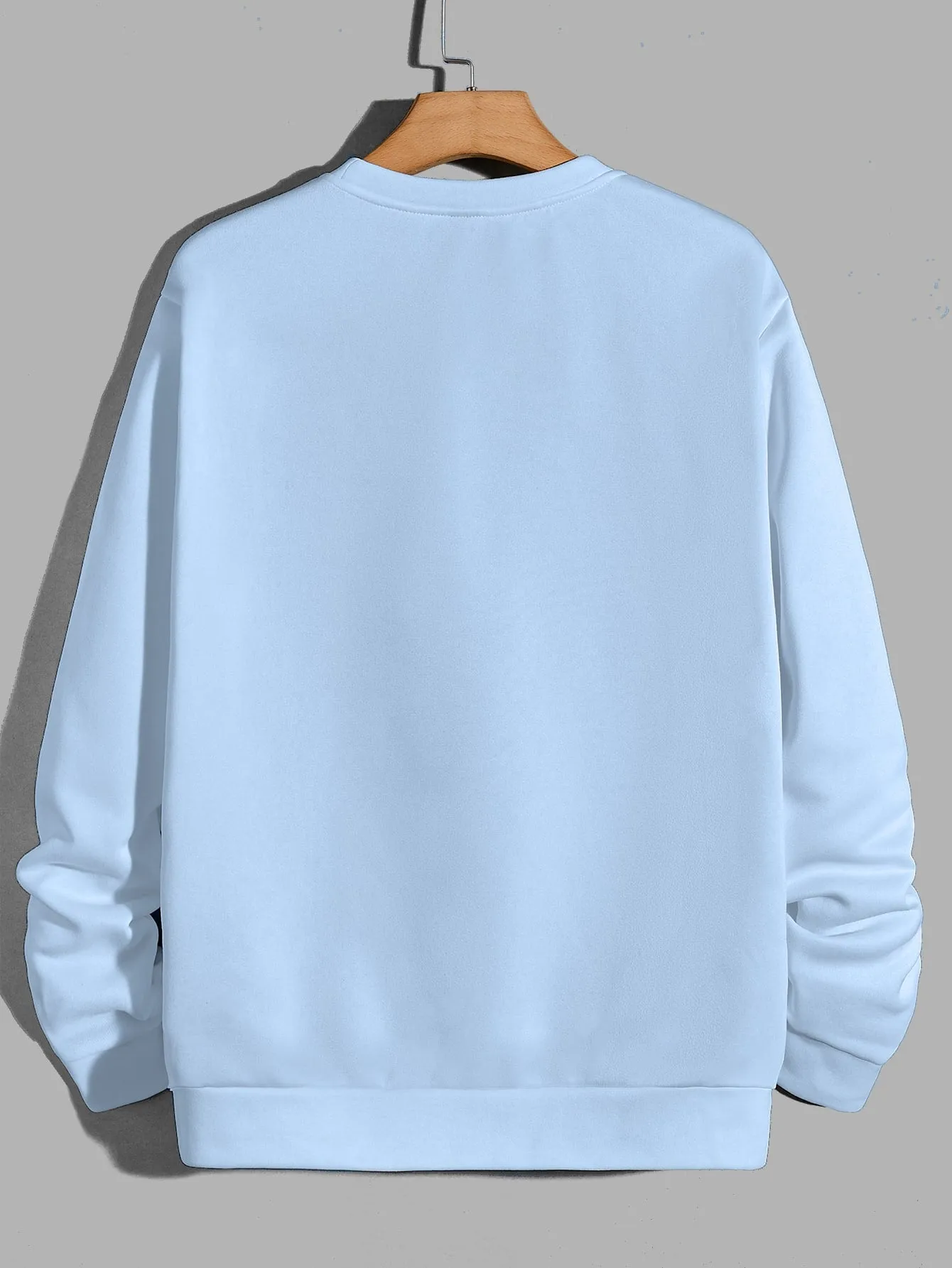 Manfinity Homme Men's Loose Fit Letter Print Sweatshirt