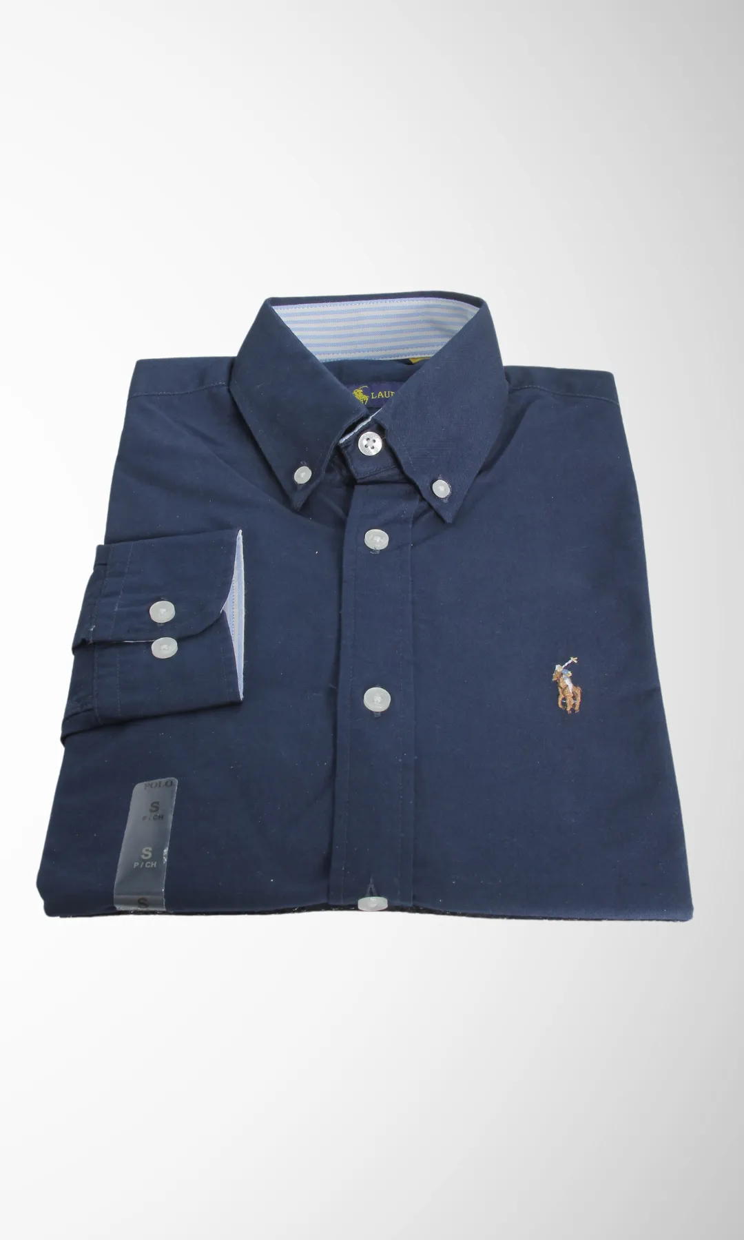 Men Slim Fit Oxford Shirt -PRL (Dark Blue)