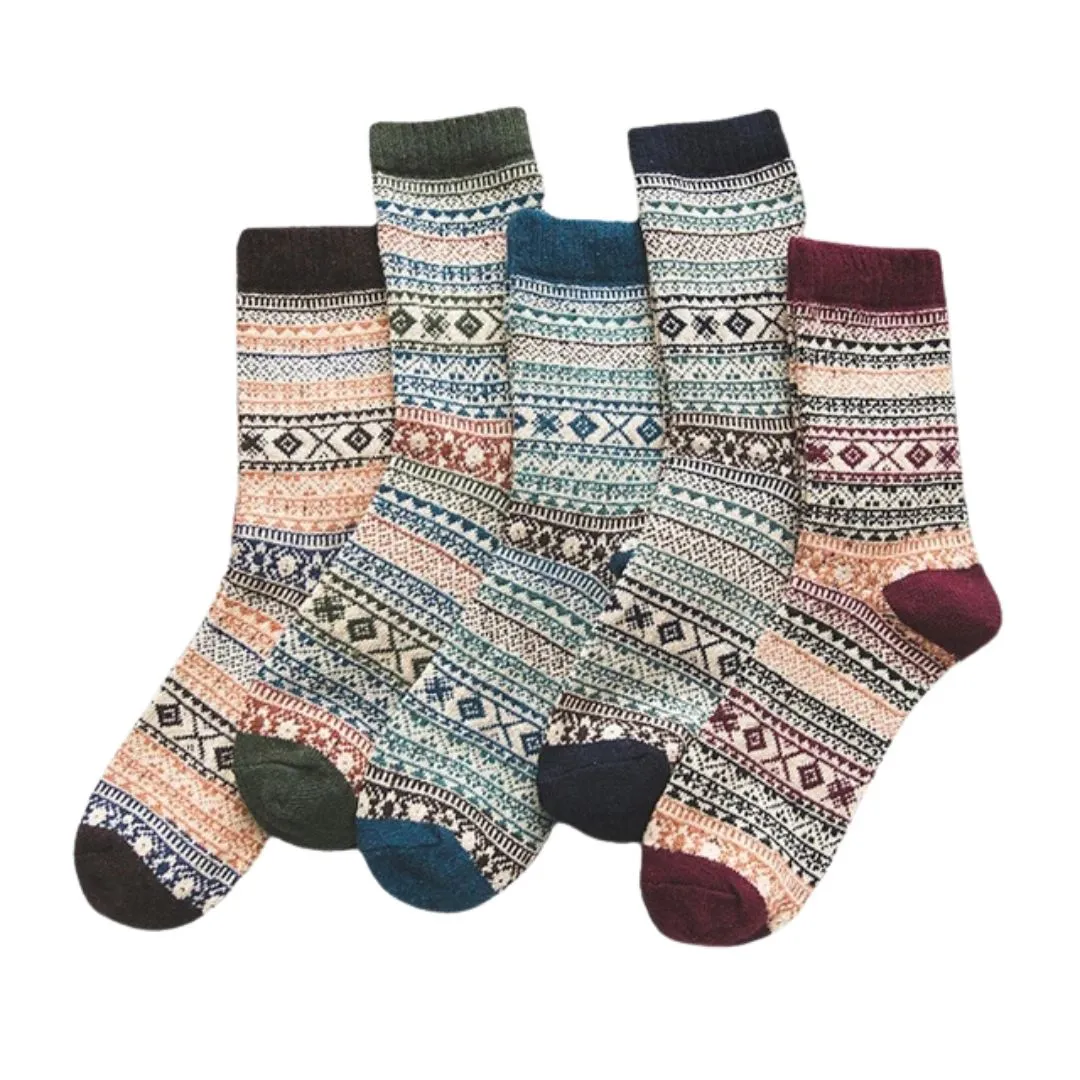Men's Retro Wool Winter Socks