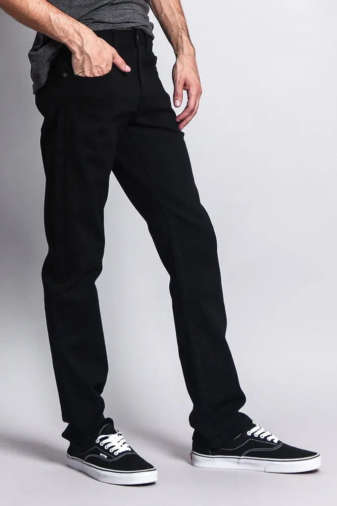 Men's Slim Fit Colored Jeans (Black)