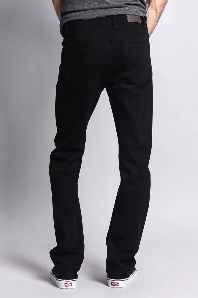 Men's Slim Fit Colored Jeans (Black)
