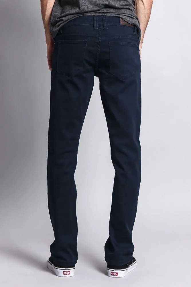 Men's Slim Fit Colored Jeans (Navy)