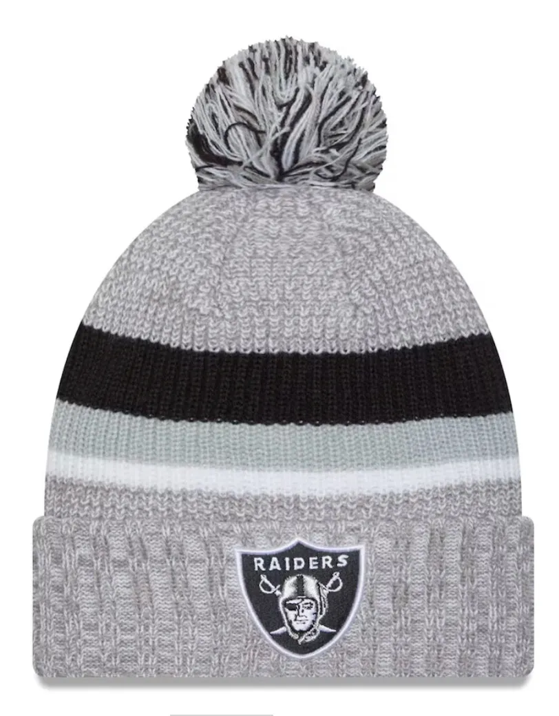 New Era Las Vegas Raiders Heather Gray Cuffed Knit